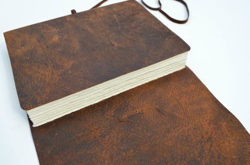 Custom Made Custom Order Pigskin Journal Notebook Lined Pages Large Handmade Travel Diary (475)
