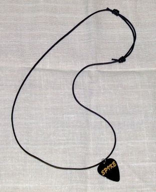 Custom Made Custom Engraved Guitar Pick Necklace