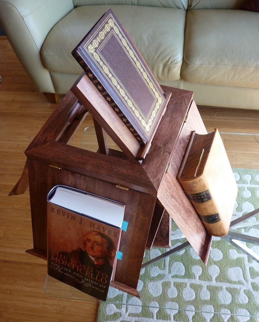 Hand Made Thomas Jefferson's Revolving Bookcase by JohnsonArts