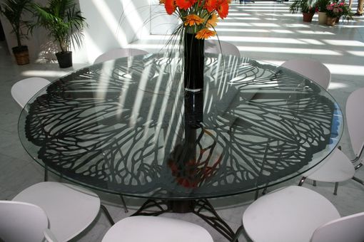 Handmade Plasma Cut Metal Outdoor Tables - Cafe, Porch, Dining by