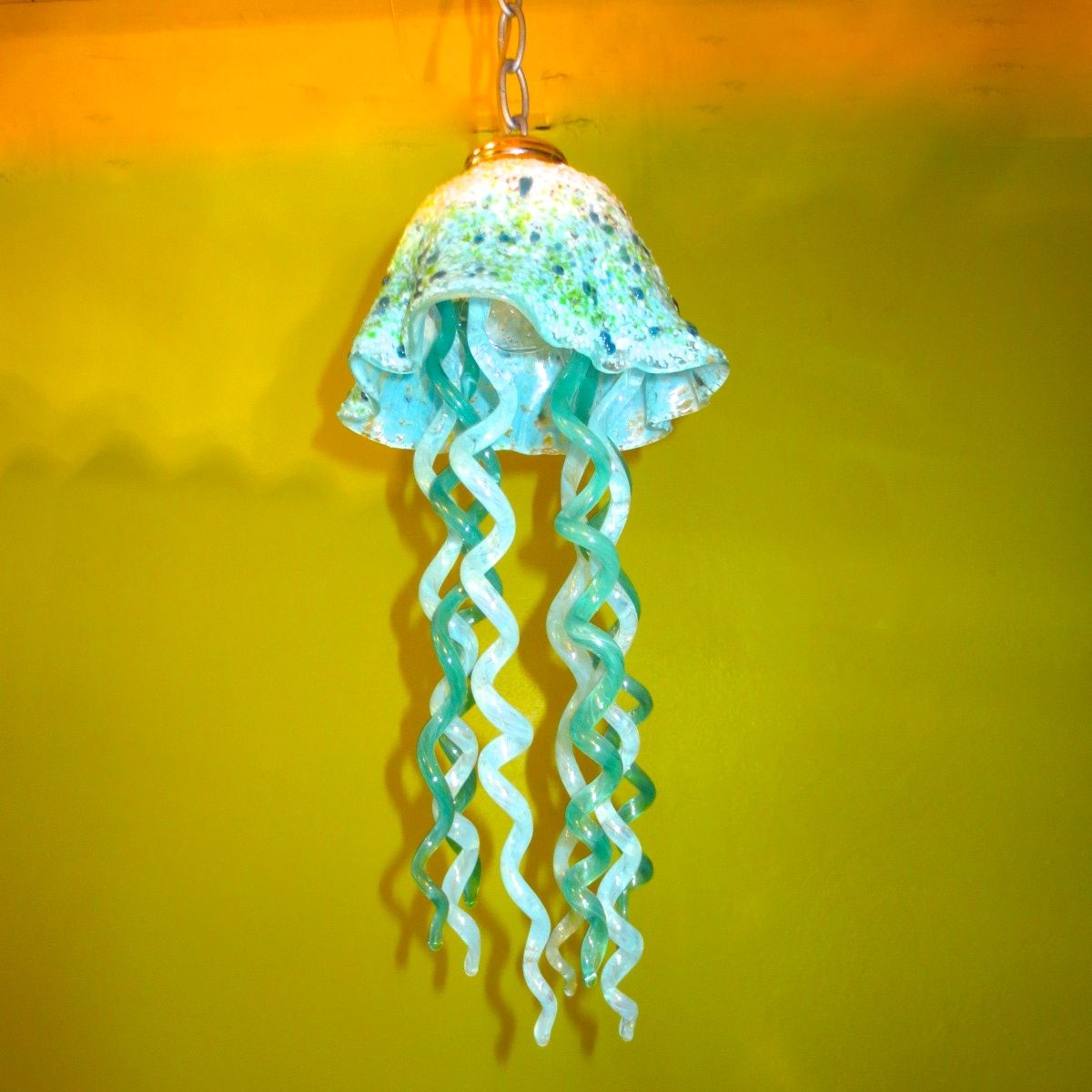 Buy Custom Jellyfish Pendant Light Turquoise White Jellyfish Blown