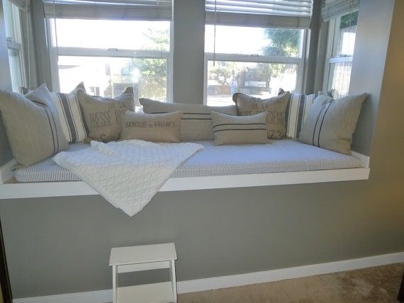 Hand Made Window Seat Cushion And Pillow Project by Hearth And Home