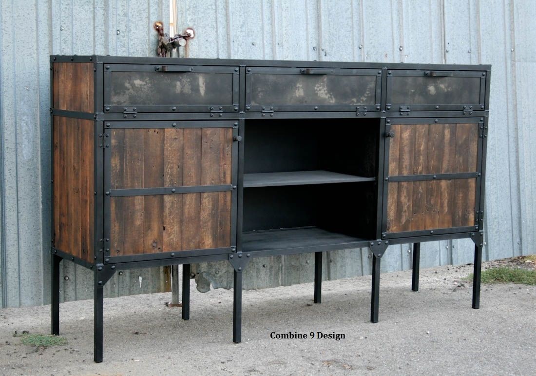 Mid century deals modern dining hutch