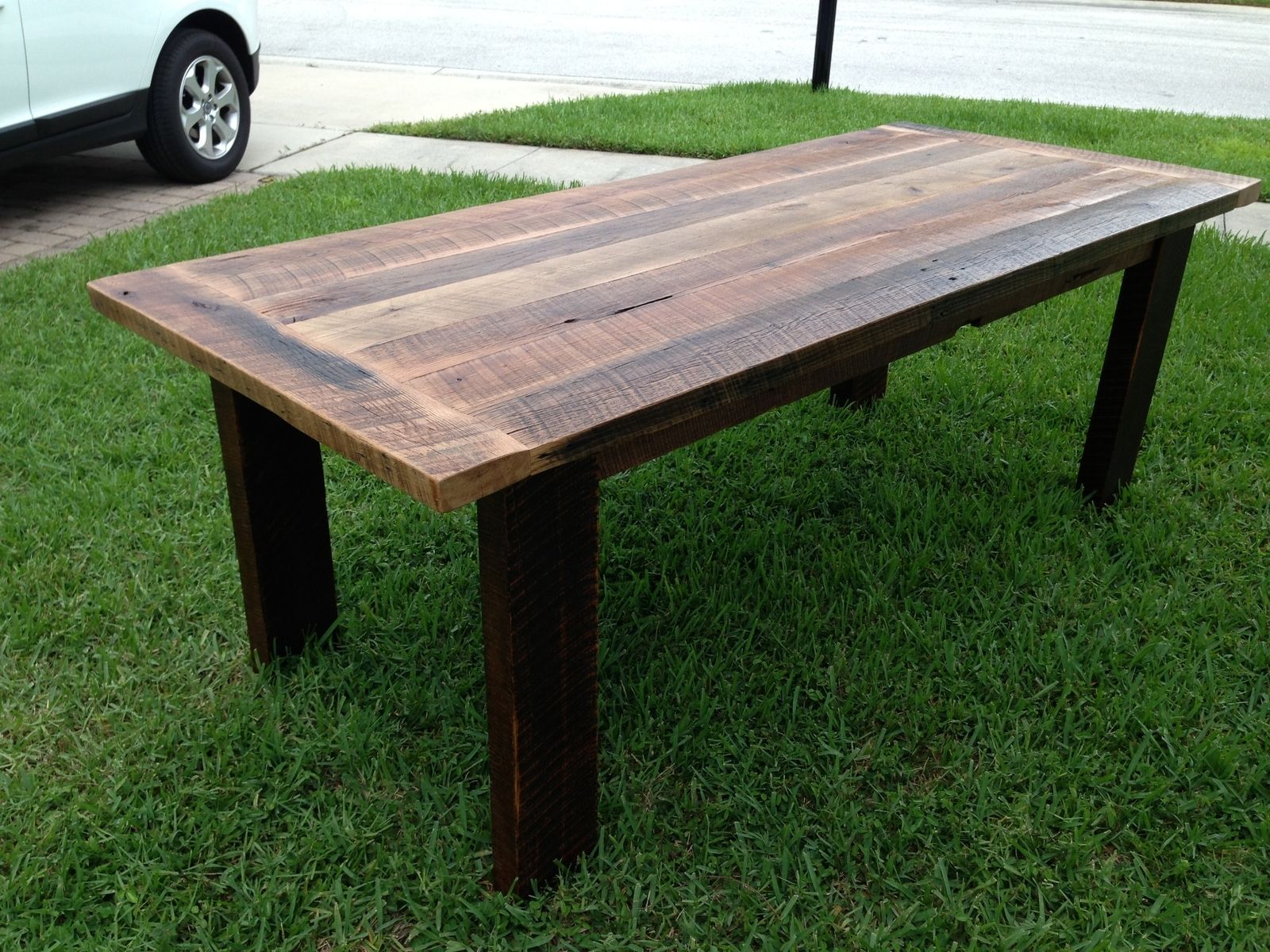 Custom Reclaimed Oak Dining Table by Fama Creations, LLC