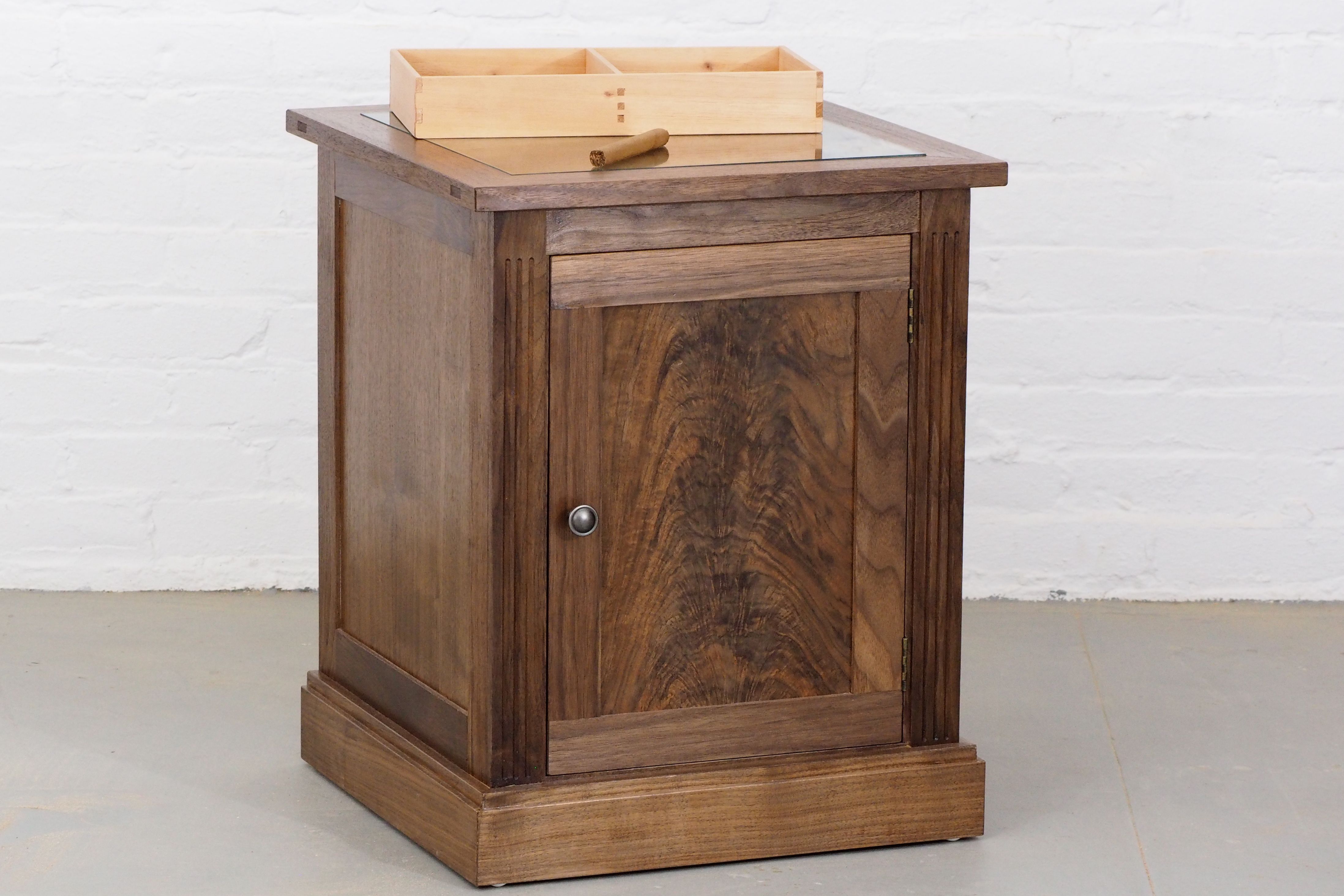 Buy A Hand Made Humidor End Table Made To Order From Delf