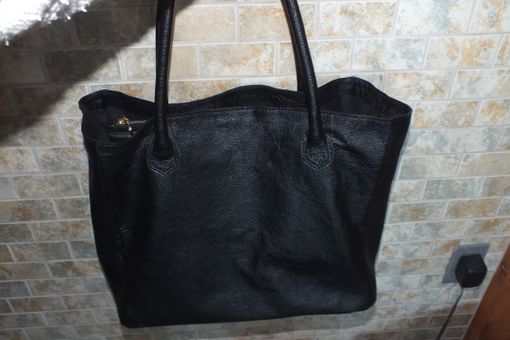 Custom Made Leather Computer Tote