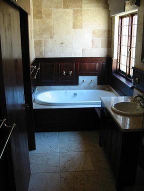 Custom Made Bathroom Vanities And Wainscoting.