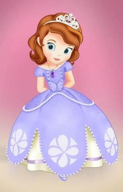 Custom Made Sofia The First Princess Dress Gown - Toddler Size
