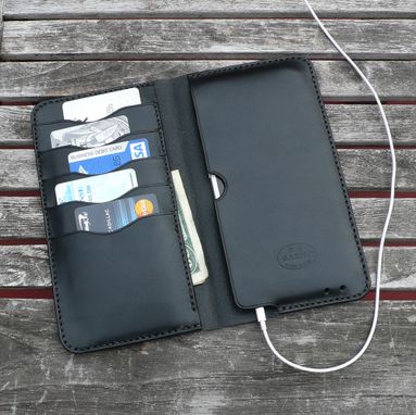 Custom Made Garny - №75 Iphone 6 Leather Wallet - Black