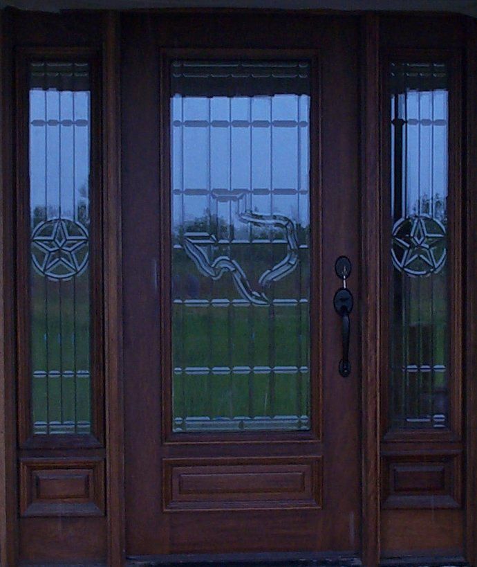 Custom Texas Doors by Stained Arts Studio