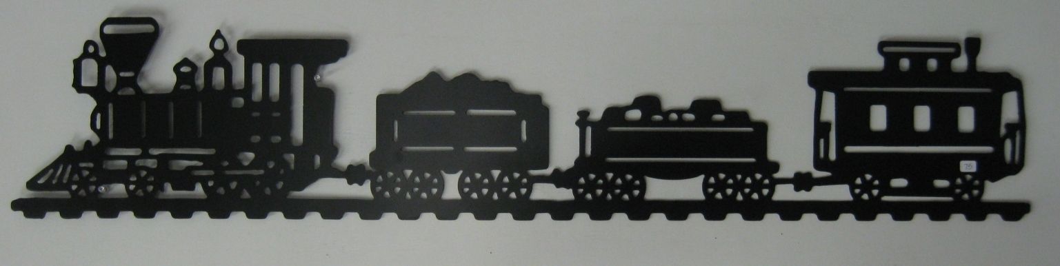 Custom Made Metal Steam Engine Train Wall Hanging by Just 4 the Art of ...