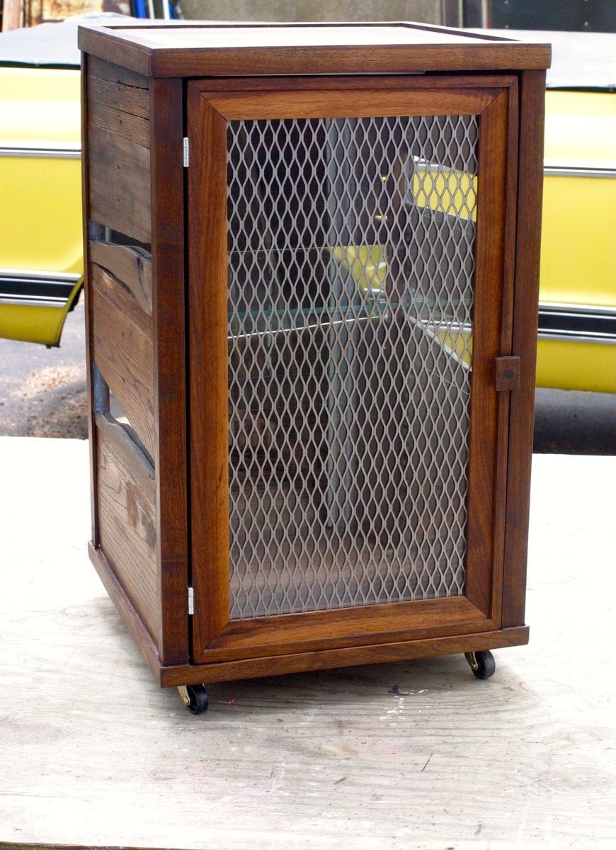 Hand Crafted Custom Scotch Display Cabinet In Reclaimed Pallet