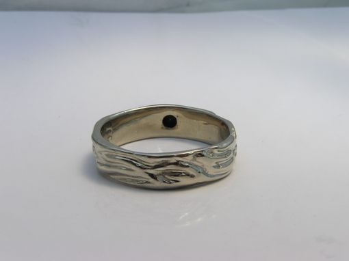 mens unique wedding ring band eternal flame design black diamond handmade 14k white gold - Mens Unique Wedding Rings mens unique wedding ring band eternal flame design black diamond handmade 14k white gold - Mens Unique Wedding Rings