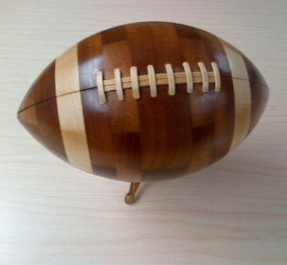 Custom Made Segmented Wooden Football