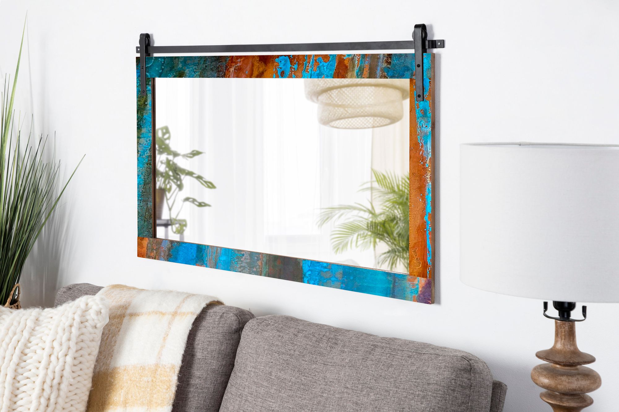 Custom Made Copper Patina Mirros by Copper is My Canvas