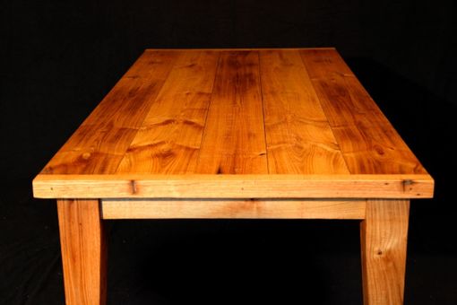 Custom Made Reclaimed Rustic Chestnut Framhouse Dining Table