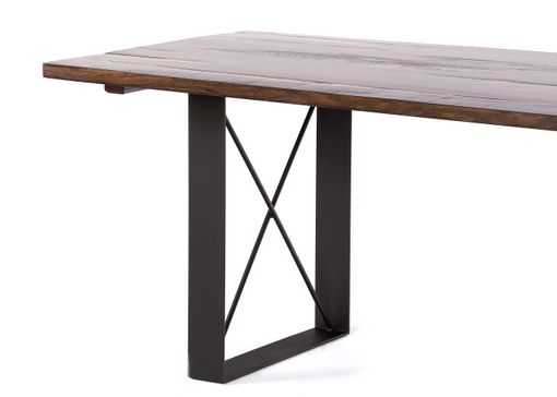 Custom Made The Soho Reclaimed Wood Dining Table - Dark Walnut