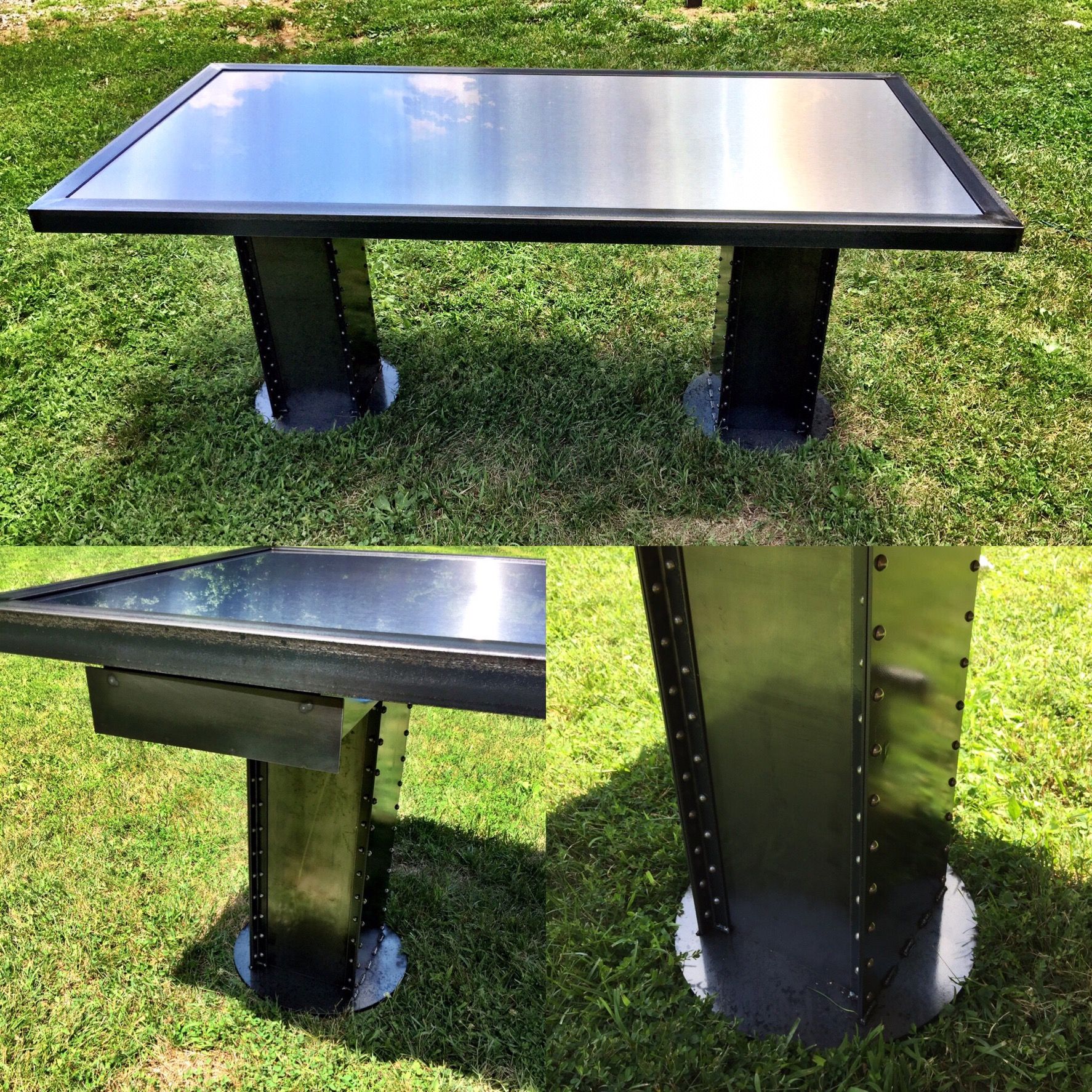 Buy A Custom Industrial I Beam Desk Made To Order From Cascade