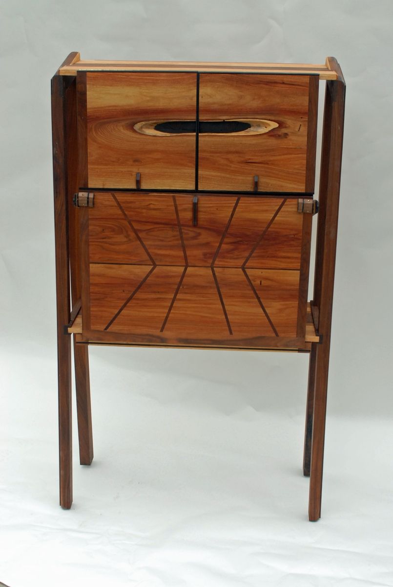 Custom Made Secretary Desk For Laptops And Ipads by Allan Parachini