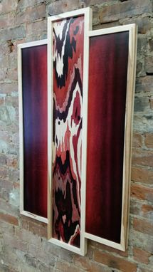 Custom Made Wood Dye On Wood Panel Painting