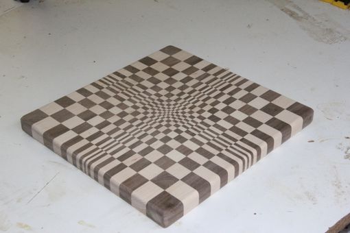 Custom Made Cutting Board, Optical Illusion