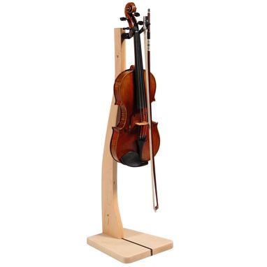 Custom Made Wooden Violin Stand - Mahogany, Walnut, Maple Or Cherry