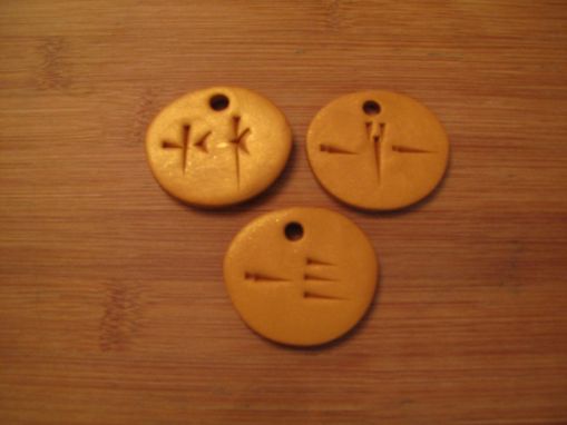 Custom Made Cuneiform Pendents.