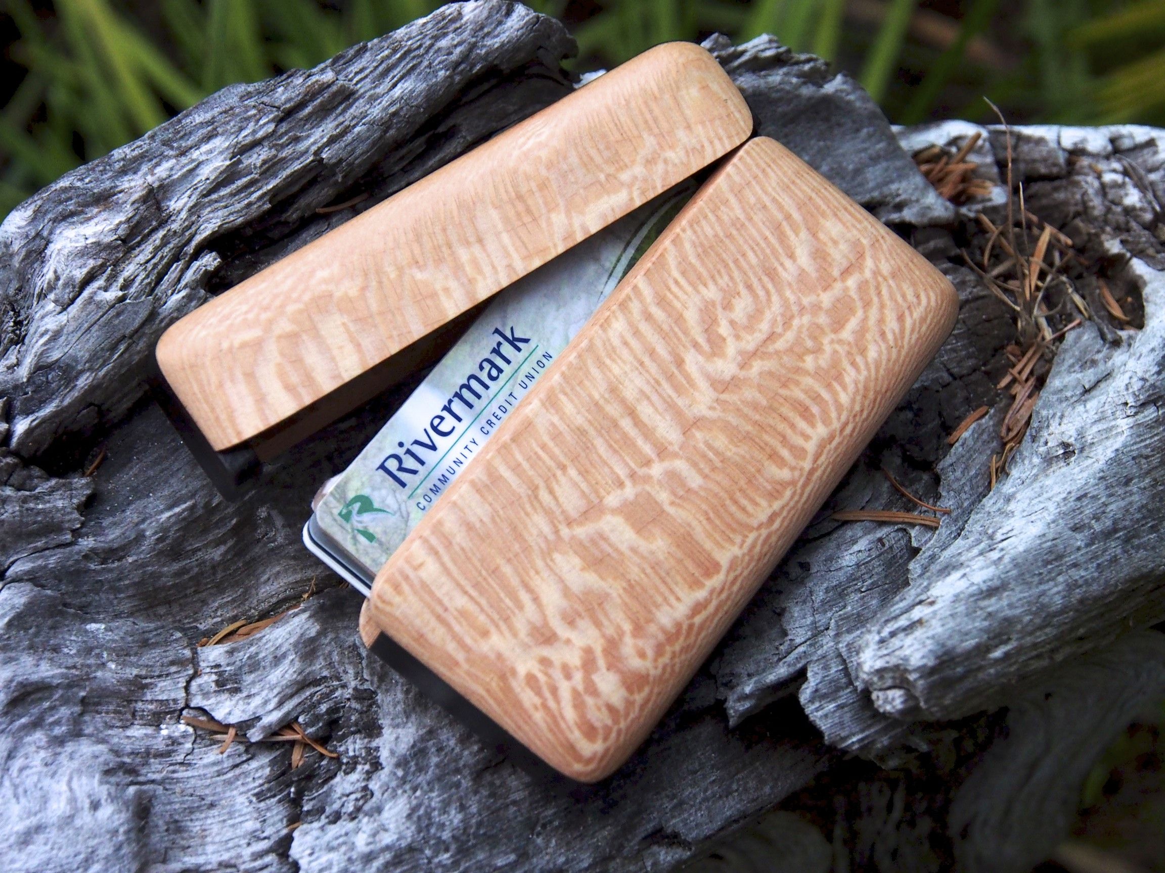 Buy Custom Made Wood Wallet And Business Card Holder, made to order