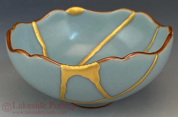 Hand Made Gold Kintsugi by Lakeside Pottery Ceramic Studio & 3-D Art  Restoration