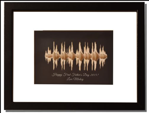 Custom Made Personalized 3d Sound Wave Shadow Box. Unique Gift Idea For Any Occasion