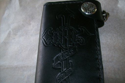 Custom Made Leather Biker Wallet
