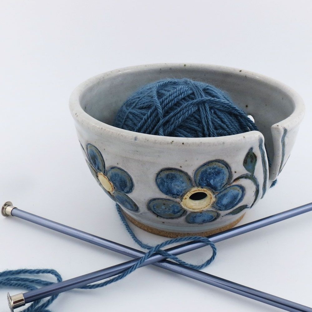 Pottery Wool Bowl Yarn Bowl Wool Bowl Pottery Yarn Bowl Yarn Craft Bowl Crochet Bowl Ceramic Yarn Bowl Knitting Bowl Yarn Keeper