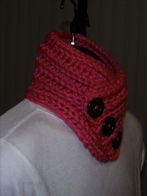 Custom Made Pink Button Neck Warmer