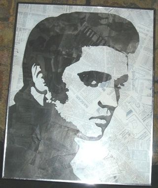 Custom Made Newspaper Elvis