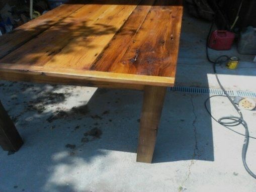 Custom Made Re-Claimed Oak Kitchen Table