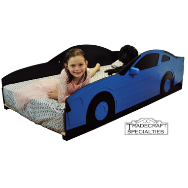 Custom Car Twin Kids Bed Frame - Handcrafted - Car Themed Children's