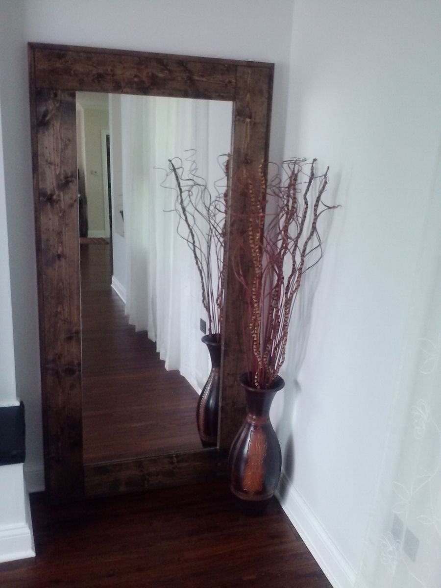 Hand Crafted Large Floor Mirror Reclaimed Wood Mirror Standing