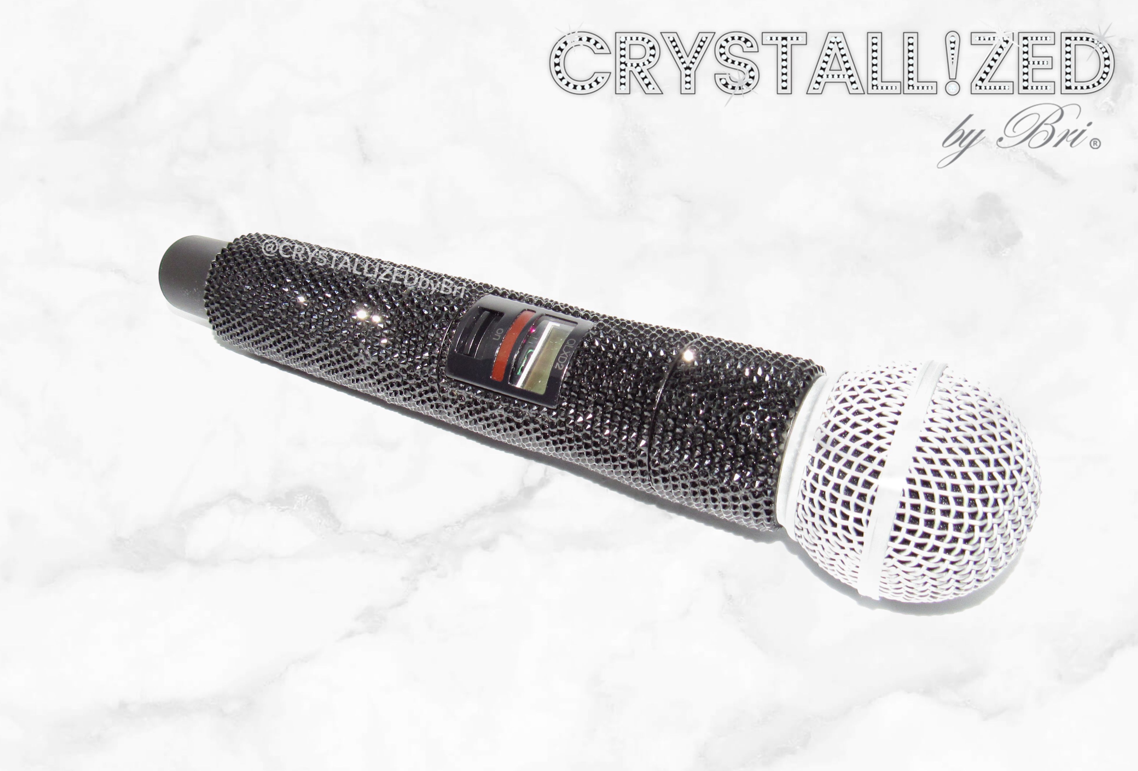 Buy Hand Crafted Custom Crystallized Microphone Singer Performer Stage