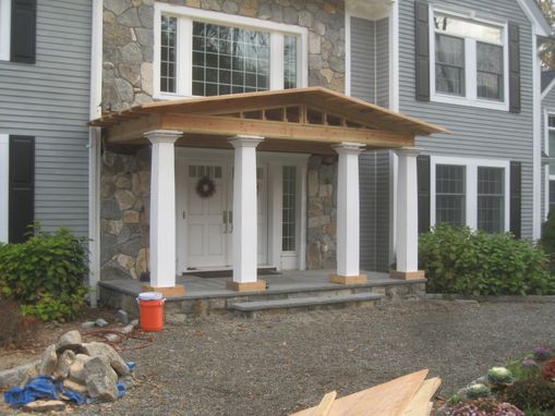 Custom Made Front Porch Remodel, Bedford Ny