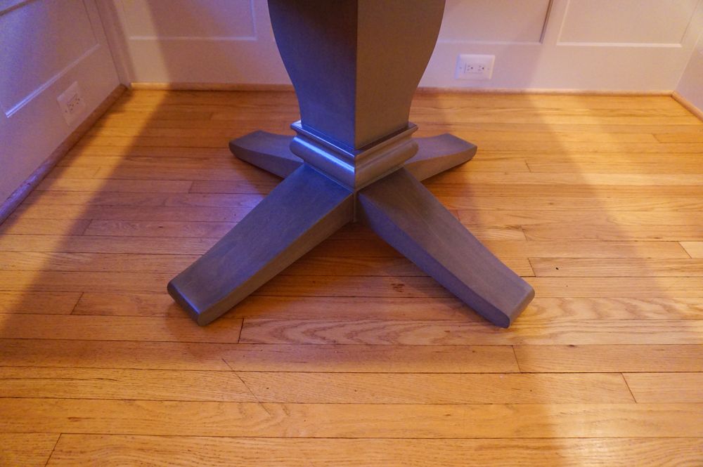 Buy Custom Square Table With Pedestal Base, made to order from