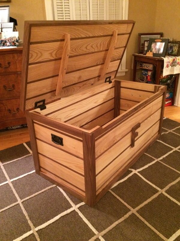 Hand Made Custom Heirloom Toy Box Chest By Custom Woodgrains 