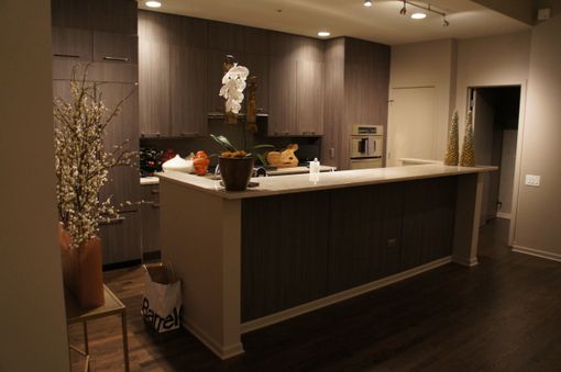 Custom Made Beautiful Custom Kitchen With Walnut Panels