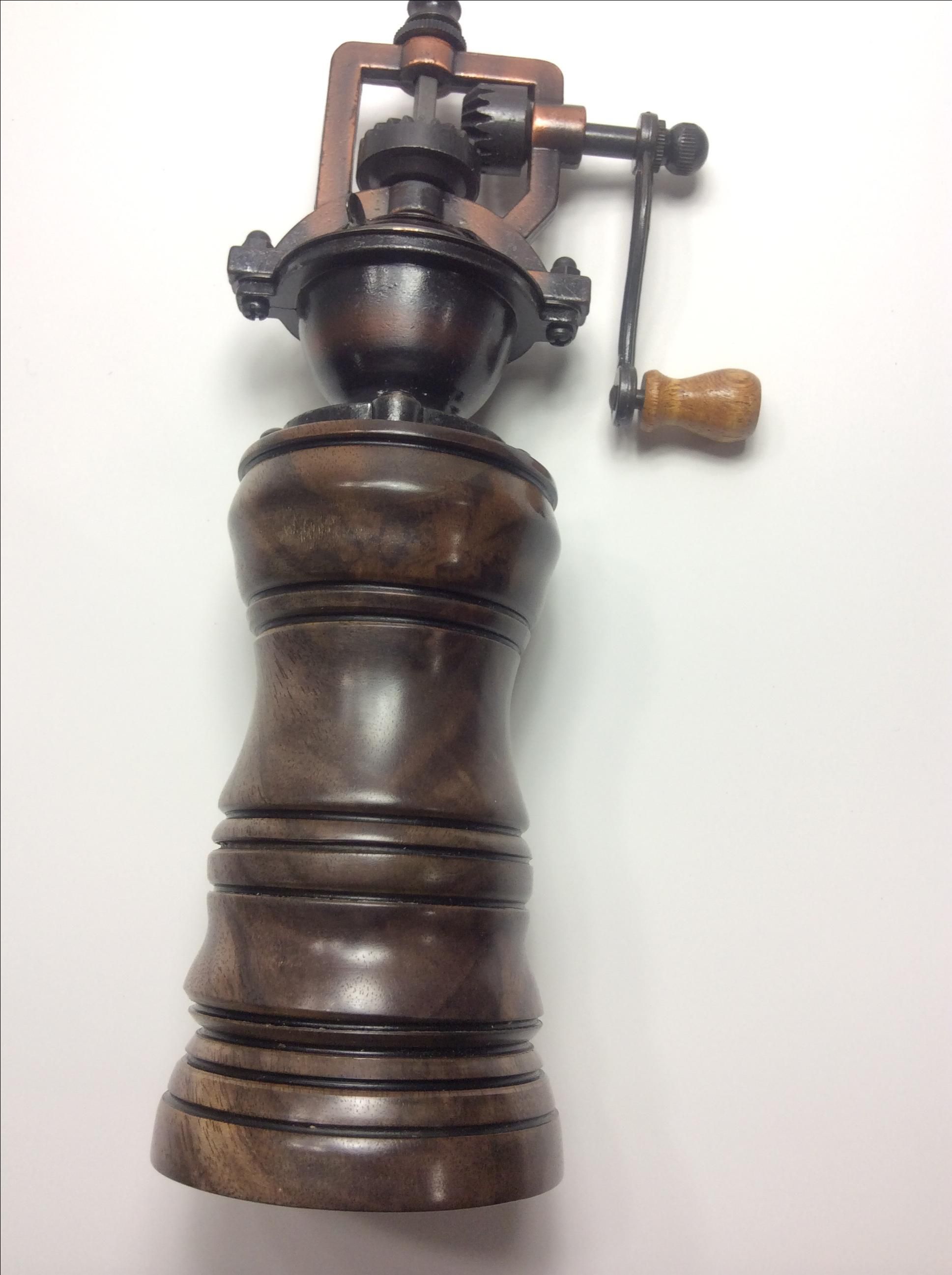 Hand Made Antique Style Black Walnut Pepper Mill by Eastman's Heirloom ...