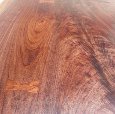 Custom Made Walnut Table- Modern Coffee Table- Live Edge Coffee Table- Contemporary- Industrial- Coffee Table