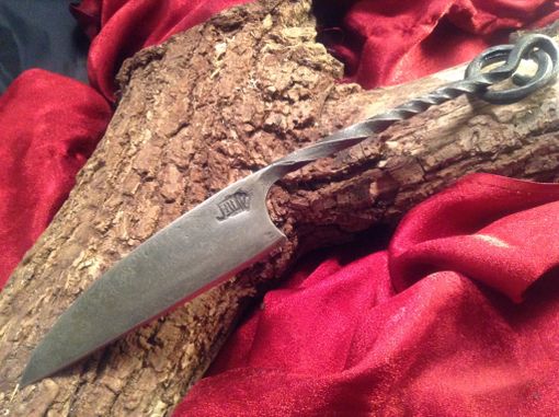 Custom Made Damascus Gotland Ring Knife