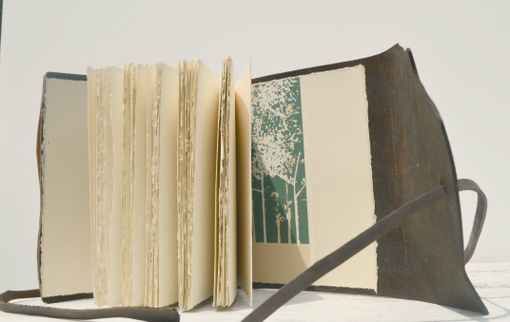 Custom Made Custom Order Handmade Leather Journal Bound Travel Diary Tree Art Notebook (241b)