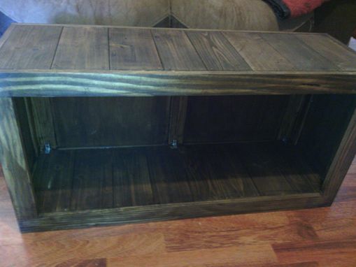 Custom Made Durable Wood Storage Bench