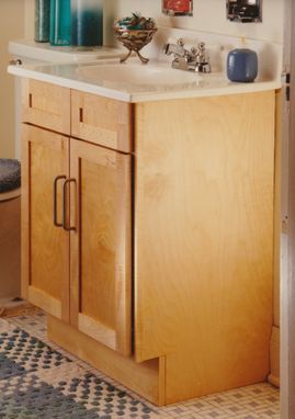 Custom Made Birch + Maple Bathroom Vanity