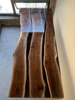 Custom Made Live Edge Epoxy River Coffee Dining Tables