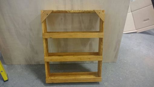 Custom Made Rustic Spice Rack From Reclaimed Wood